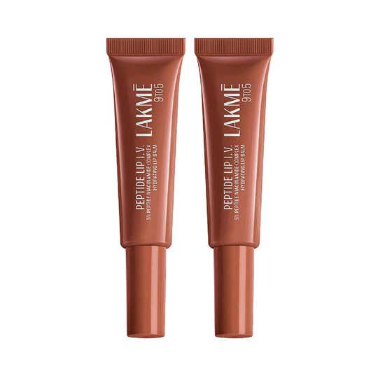Lakme Peptide Lip Iv, Hydrating Lip Balm, Brown Lip Retreat 10 g Combo Of 2