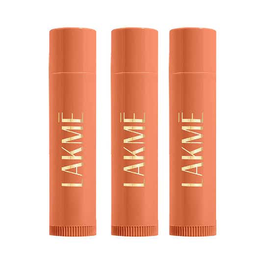 Lakme Lip Love Caramel 22 Hrs Moisture SPF 15 4.5g Combo Of 3