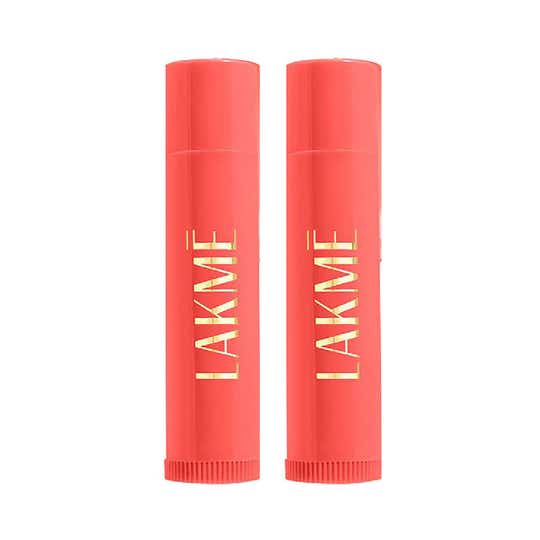 Lakme Lip Love Chapstick Lip Balm - Apricot 4.5 g Combo Of 2