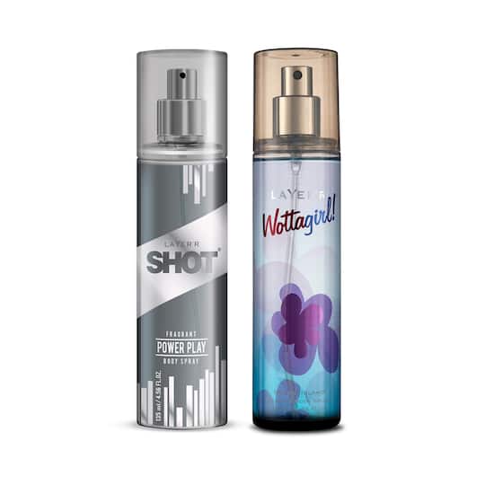 Layer'r Shot and Wottagirl Power Play and Mystic Island Combo - (135ml each)