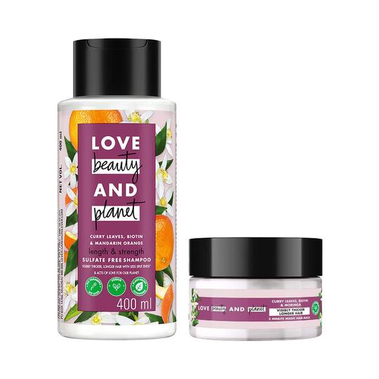LOVE beauty AND planet Curry Leaves Shampoo & Hair Mask Combo