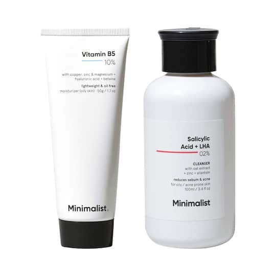Minimalist Oil Control & Skin Repair Duo - Cleanser + Moisturizer