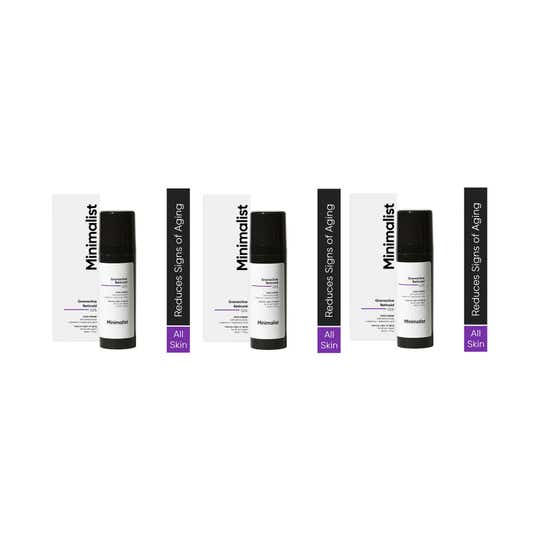 Minimalist 2% Retinoid Anti Ageing Night Cream Wrinkles & Fine Lines Sensitive Skin (30ml) Combo of 3