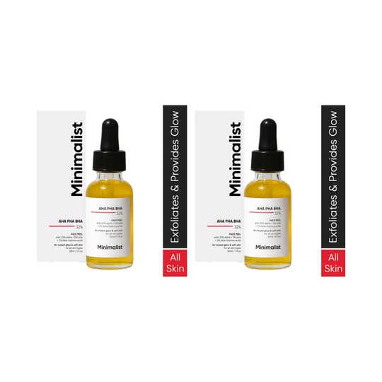 Minimalist AHA 25% + PHA 5% + BHA 2% Face Peel (30 ml) - Combo of 2