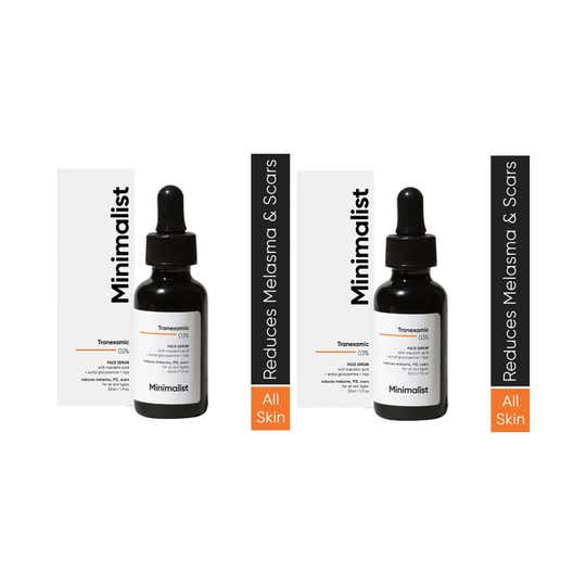 Minimalist 3% Tranexamic Acid Face Serum Melasma Acne Scars Hyperpigmentation Or (PIH/PIE) Combo of 2