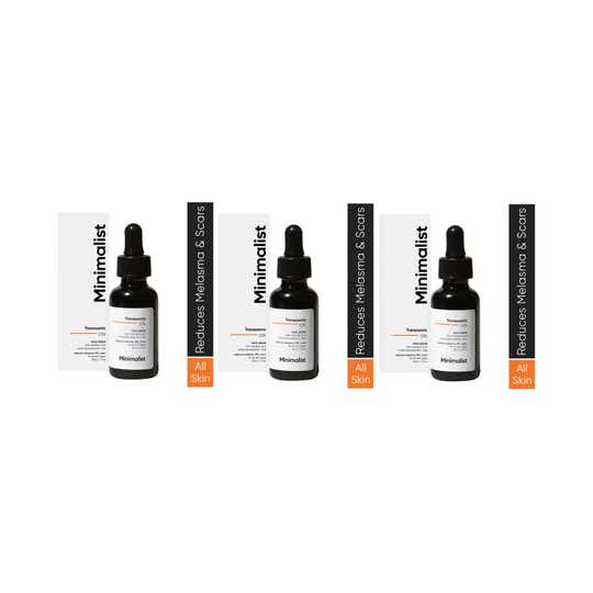 Minimalist 3% Tranexamic Acid Face Serum Melasma Acne Scars Hyperpigmentation Or (PIH/PIE) Combo of 3