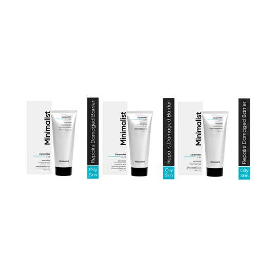 Minimalist 0.3% Ceramide Face Moisturizer For Oily Skin Cream For Barrier Repair (50g) - Combo of 3