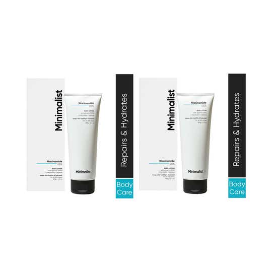 Minimalist Niacinamide 5% Body Lotion With Shea Butter Glycerine & Betaine (180 g) - Combo of 2