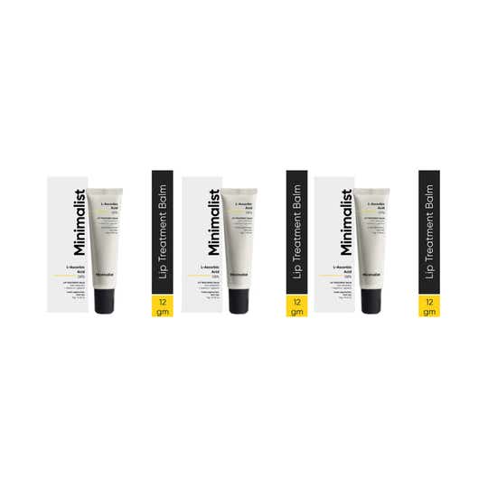 Minimalist 8% L-Ascorbic Acid Lip Treatment Balm (12 g) - Combo of 3