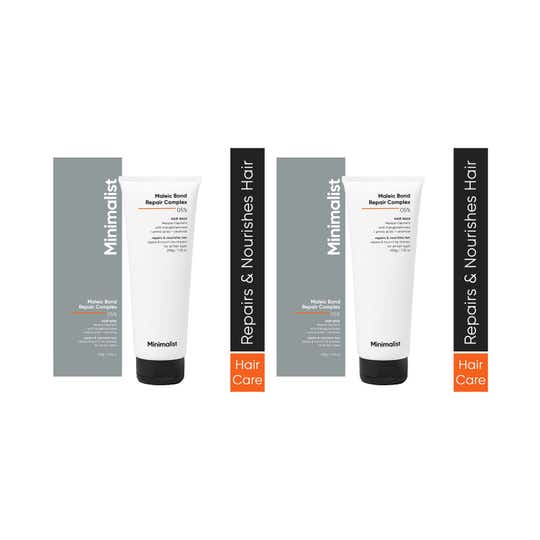 Minimalist 5% Maleic Bond Repair Complex Hair Mask With Transglutaminase, Amino Acids 200g Combo of 2