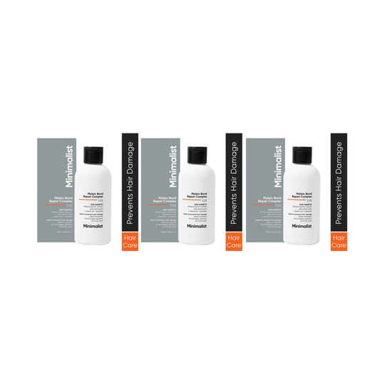 Minimalist 3.5% Maleic Bond Repair Complex Hair Shampoo For Damaged & Frizzy Hair (250ml) Combo of 3