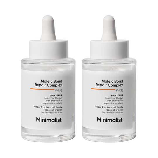 Minimalist Maleic Bond Repair Complex 5% Hair Serum Hair Smooth Split Ends Hair Fall 50ml Combo of 2