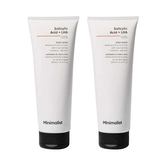 Minimalist Salicylic Acid & LHA 2% Body Wash With Niacinamide (200 ml) - Combo of 2