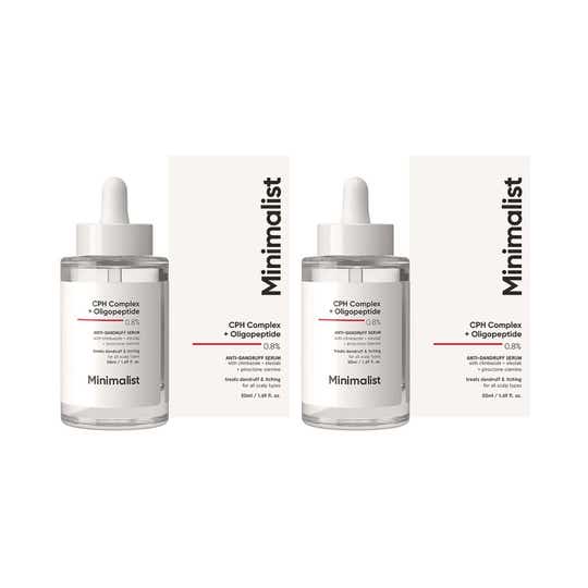 Minimalist 0.8% CPH Complex + Oligopeptide Anti-Dandruff Serum dandruff & itching (50ml) - Combo of 2