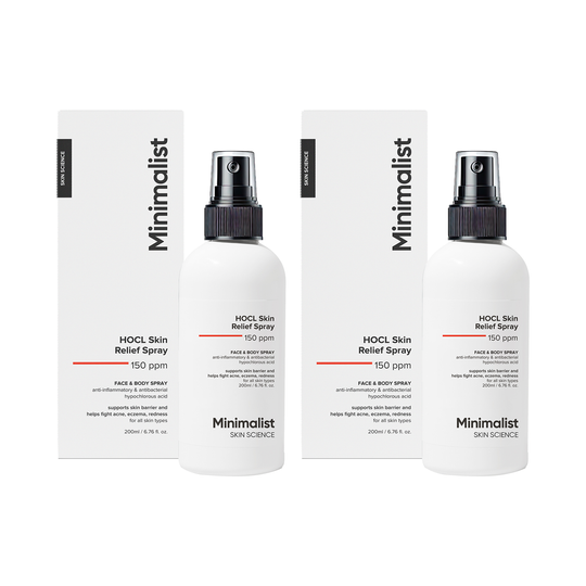 Minimalist HOCl Skin Relief Spray 150ppm (200 ml) - Combo of 2