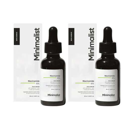 Minimalist Niacinamide 10% Face Serum (60 ml) - Combo of 2