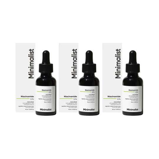 Minimalist Niacinamide 10% Face Serum Mini (10 ml) - Combo of 3