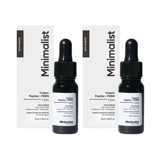 Minimalist Copper Peptide + PDRN 1.25% Serum (10 ml) - Combo of 2