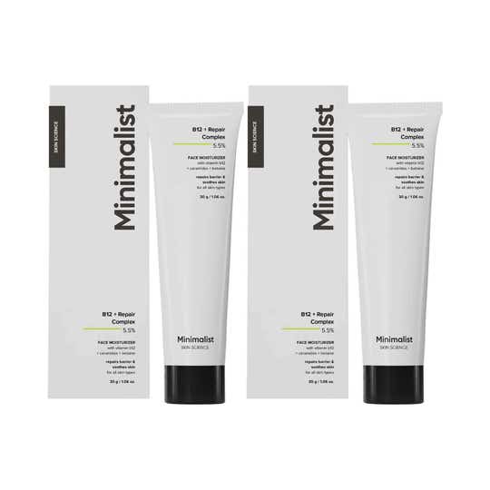Minimalist B12 + Repair Complex 5.5% Moisturizer (30 g) - Combo of 2