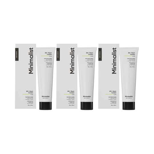 Minimalist B12 + Repair Complex 5.5% Moisturizer (30 g) - Combo of 3