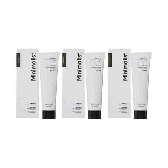 Minimalist 5% Marula Oil Face Moisturizer For Dry Skin (30 g) - Combo of 3