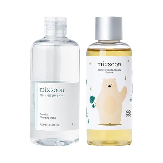 Mixsoon Calm & Clear Duo – Centella Cleansing Water & Soondy Essence for Sensitive Skin Combo