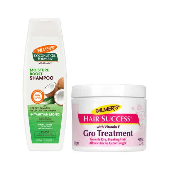 Palmer's Hair Success Gro Treatment Jar 100 Gm & Coconut Oil Conditioning Shampoo 400ml