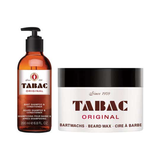 Tabac Beard Shampoo & Conditioner (200 ml) & Beard Wax (40 g) Combo