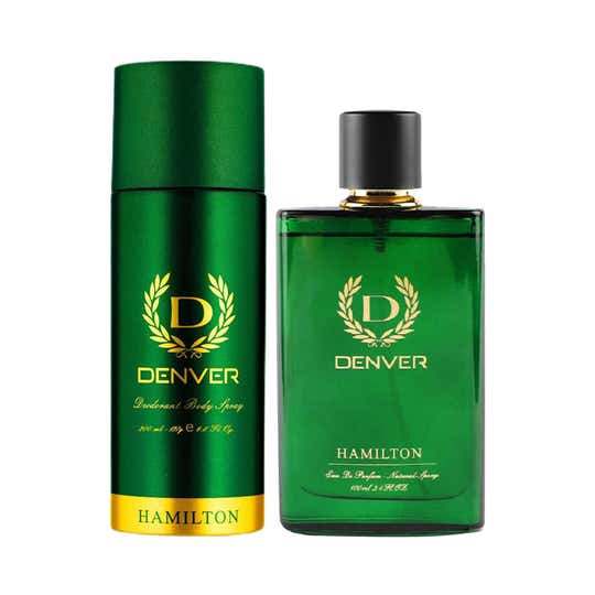 Denver Hamilton Deodorant Body Spray for Men (200 ml) & Hamilton Perfume (100 ml) Combo