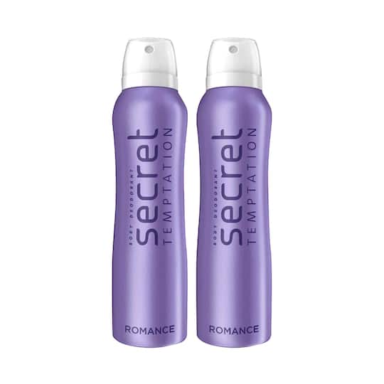 Secret Temptation Romance Daily Freshness Deodorant Body Spray (225 ml) (Pack of 2) Combo