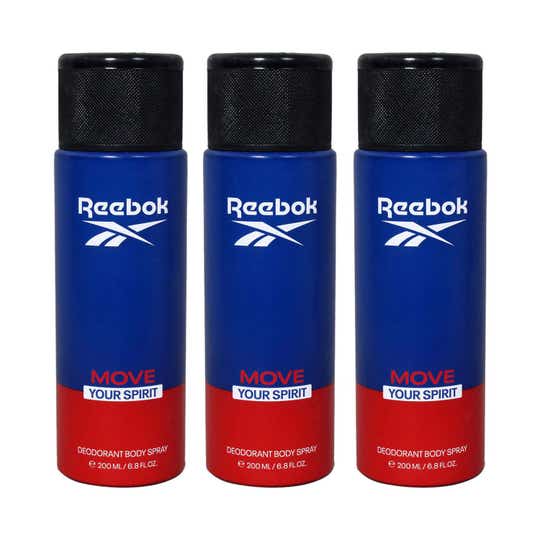 Reebok Men Deo-Move Your Spirit Blue Combo (200 ml) (Pack of 3)