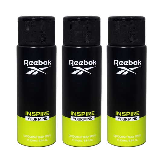 Reebok Men Deo-Inspire Your Mind Blue Combo (200 ml) (Pack of 3)