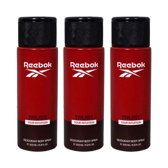 Reebok Men Deo-Trust Your Intuition Blue Combo (200 ml) (Pack of 3)