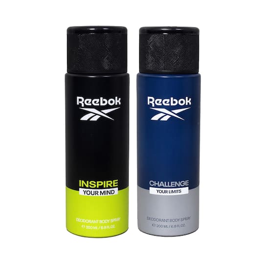 Reebok Men Deo-Challenge Your Limits Blue (200 ml) & Deo-Inspire Your Mind Blue (200 ml) Combo