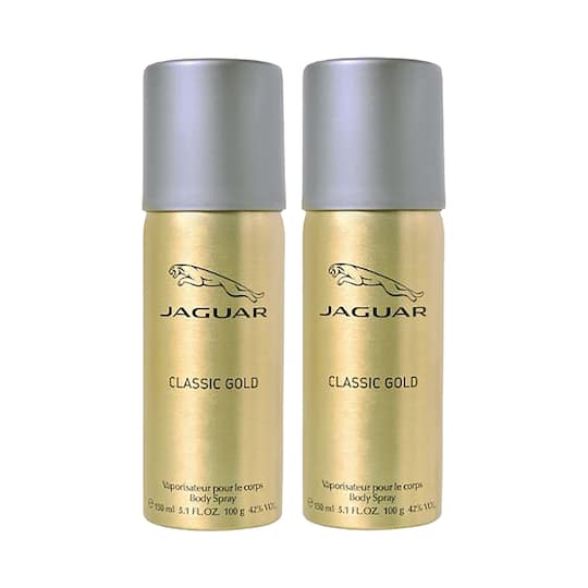 Jaguar Classic Gold Deodorant Spray (Pack of 2)