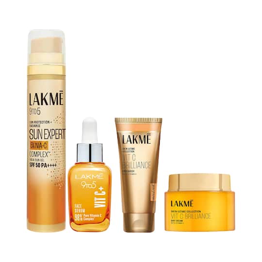 Lakme Vitamin C morning Regime Combo - Sunscreen + Facewash + Day Cream