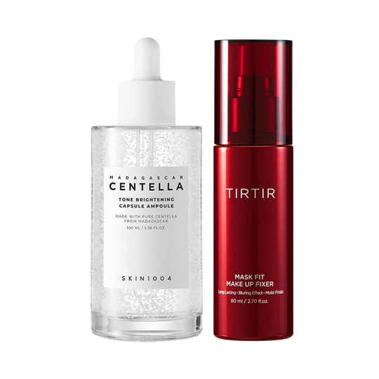 TIRTIR Makeup fixer x SKIN1004 Brightening ampoule Glow Combo