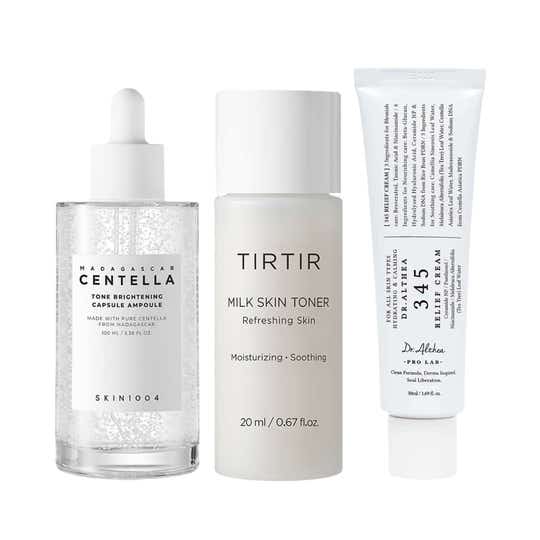 Skin1004 + TIRTIR + Dr.Althea Skin Care Gift Set ( Ampoule 100 ml+ Toner 20 ML + Relief Cream 50 ML)