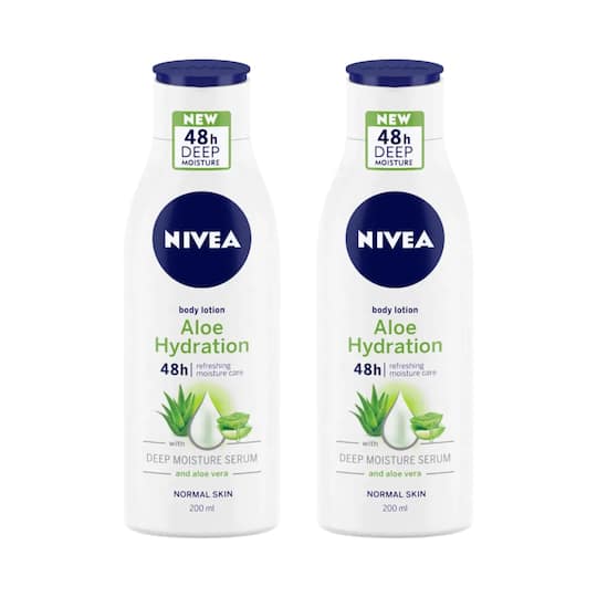 Nivea Refresh Aloe Body Cream (200 ml) (Pack Of 2) Combo