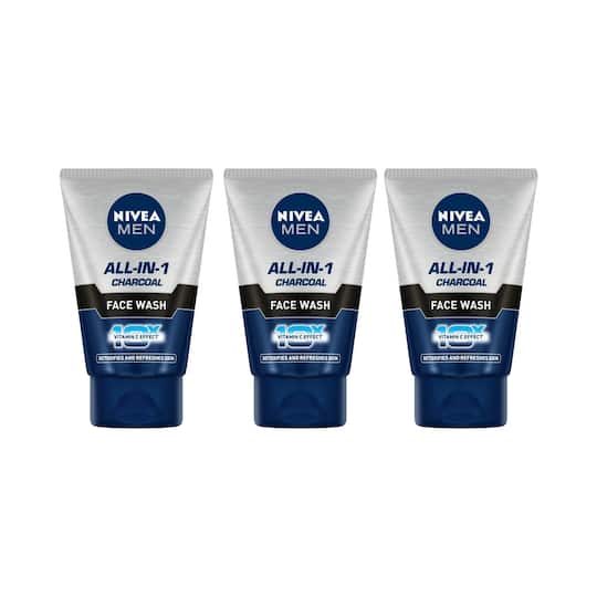 Nivea Men All In 1 Facewash (100 g) (Pack Of 3) Combo