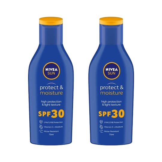 Nivea Sun Protect & Moisture SPF 30 Lotion (75 ml) (Pack Of 2) Combo