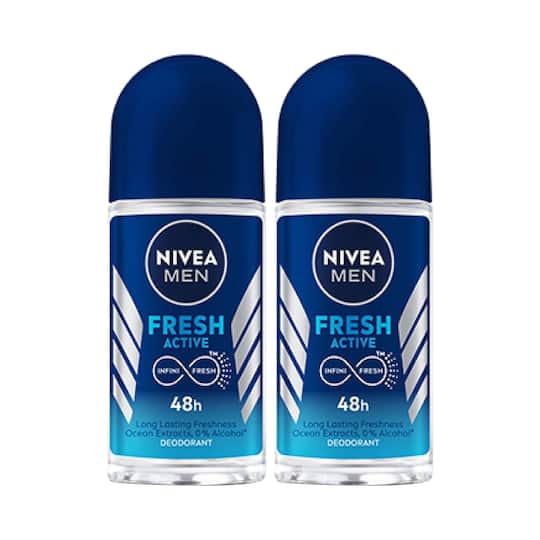 Nivea Nfm Fresh Active Roll On (50ml) Pack of 2 Combo