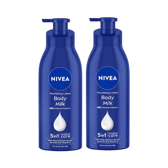 Nivea Body Milk Lotion (400ml) Pack of 2 Combo
