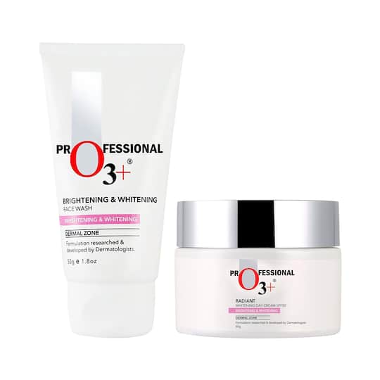 O3+ Dermal Zone SPF 30 Day Cream (50g) & Dermal Face Wash Brightening & Whitening (50g) Combo