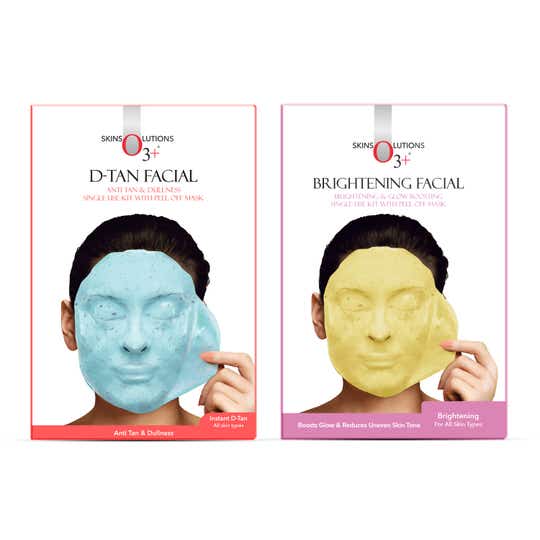 O3+ D-Tan Facial Anti Tan & Dullness Face Mask (45g) & Whitening Facial Kit Combo
