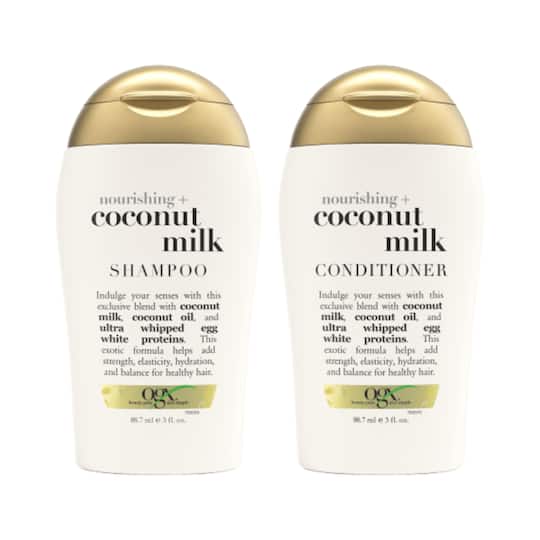OGX Combo of Nourishing Coconut Milk Shampoo and Conditioner (88.7 ml Each)
