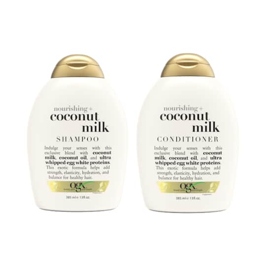 OGX Combo of Nourishing Coconut Milk - Shampoo and Conditioner (385 ml Each)