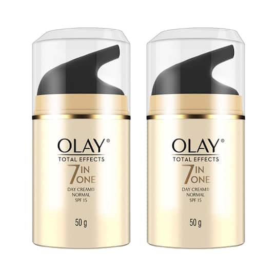 Olay 7-In-1 Total Effects Anti Ageing Day Cream Spf 15 (50 g) Pack of 2 Combo