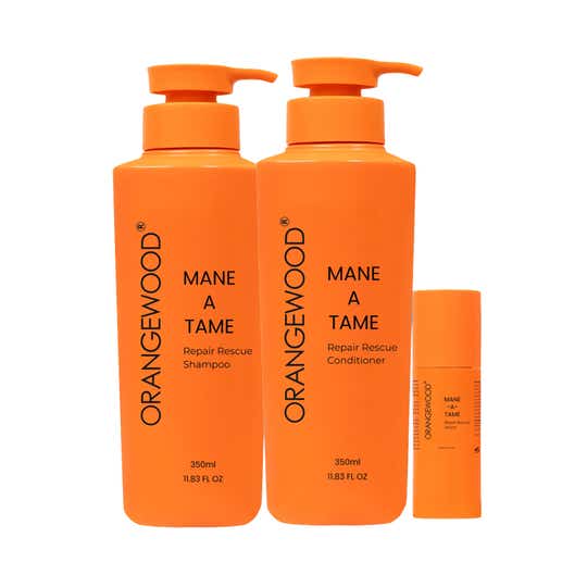 Orangewood Mane-A-Tame Repair Rescue Shampoo, Conditioner and Ghost Serum (800 ml) Combo