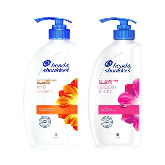 Head & Shoulders Smooth and Silky Anti Dandruff and Anti Hairfall, Anti-Dandruff Shampoo Combo